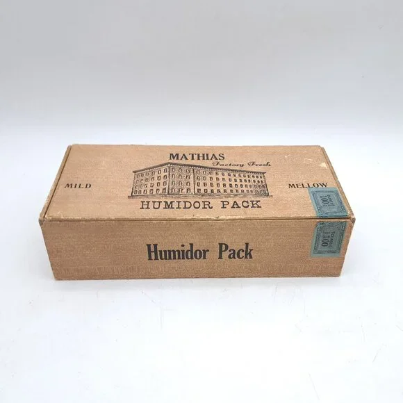 Mathias Humidor Pack Cigar Box - Picture 2 of 10